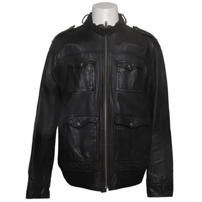 Jacka (Svart) från Divided by H&M Akryl, Skinn, Polyester