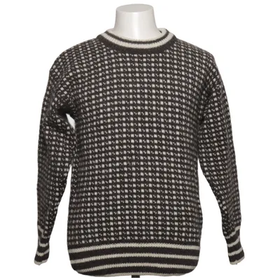 Sweater (Gray, White) from Norwool Wool