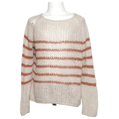 Pull-over (Beige, Marron) de Maan Acrylique, Mohair, Polyamide