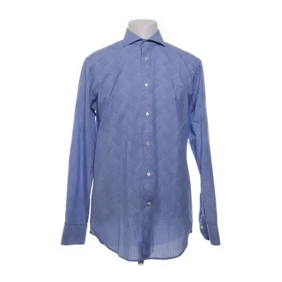 Shirt (Blauw, Wit) van Circle of Gentlemen Katoen, Polyester