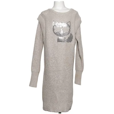 Klänning (Grå) från Karl Lagerfeld Kids Bomull, Polyamid