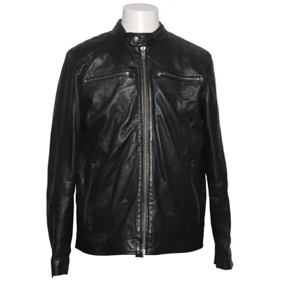 Leather jacket (Black) from Punchball Leather, Polyester