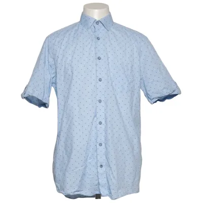 Short sleeve shirt (Blue, White, Green) from Redmond Cotton