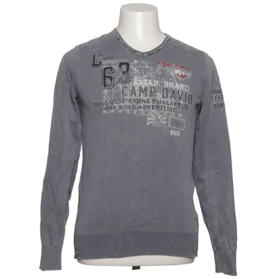 Sweater (Grå, Rød) fra Camp David Bomuld