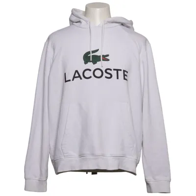 Huvtröja (Vit) från Lacoste Bomull, Polyester