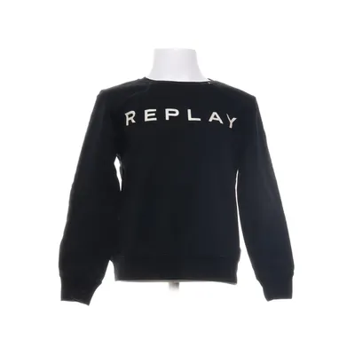 Collegetröja (Svart) från Replay Bomull, Elastan