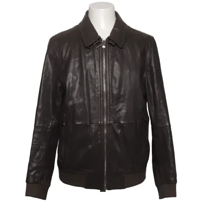 Leather jacket (Brown) from Tommy Hilfiger Cotton, Leather, Polyester
