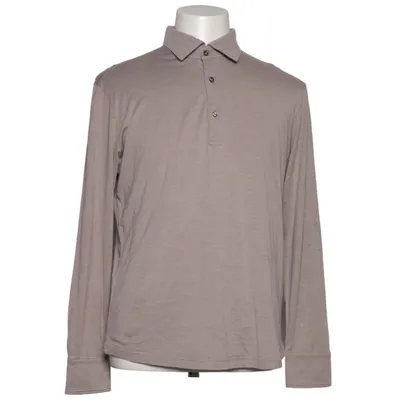 Henley shirt (Grijs) van Luca Faloni Katoen, Zijde