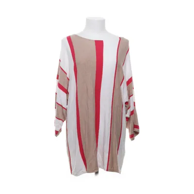 Sweater (White, Red, Brown) from Laura Torelli Collection Polyamide, Viscose