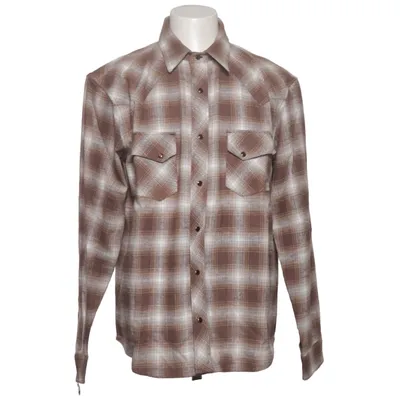 Chemise en flanelle (Marron, Blanc) de Indigofera Coton