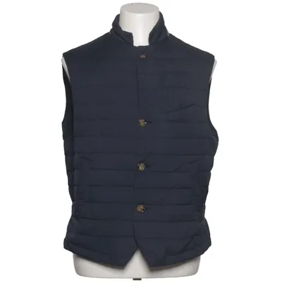 Outer vest (Blue) from Eleventy Leather, Polyamide