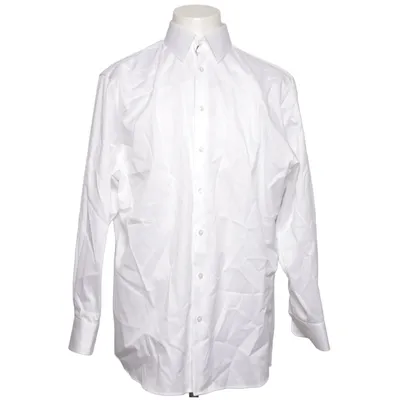 Shirt (Wit) van Kuhn Maßkonfektion Katoen