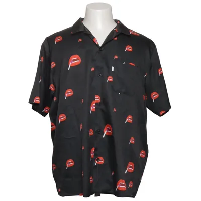 Kortærmet skjorte (Sort, Rød, Hvid) fra Post Polyester