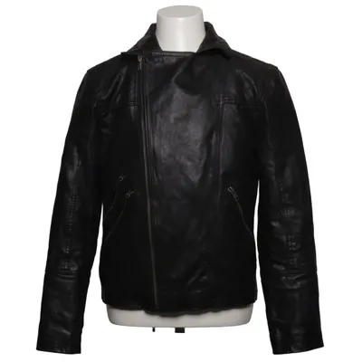 Veste de motard (Noir) de Barneys Originals Cuir, Polyester
