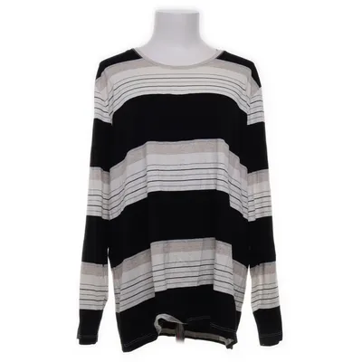 Långärmad t-shirt (Svart, Vit, Beige) från Bexleys Woman Elastan, Viskos