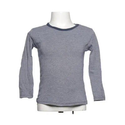Långärmad t-shirt (Grå, Blå) från H&M Basic Bomull