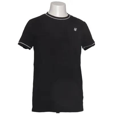 T-shirt (Sort) fra SikSilk Bomuld, Elastan