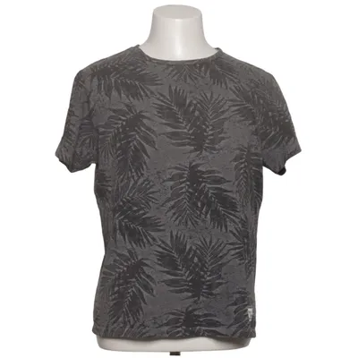 T-shirt (Gray, Black) from Angelo Litrico Cotton, Viscose