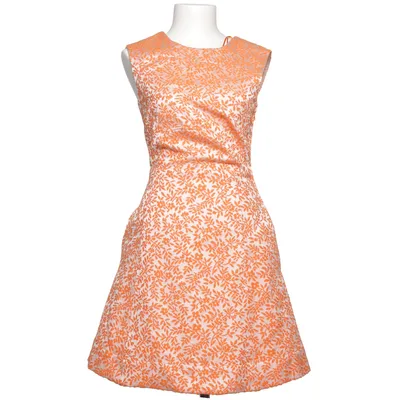 Kjole (Orange, Hvid) fra Tara Jarmon Bomuld, Polyester