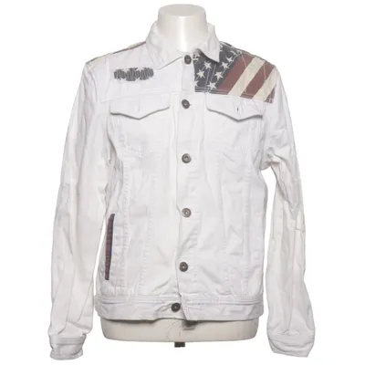Denim jacket (White, Multicolored) from Carbon Cotton
