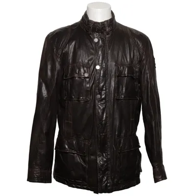Leather jacket (Benet) from Emilio Adani Cotton, Leather, Polyester