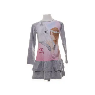Klänning (Grå, Rosa, Flerfärgad) från Miss Melody Bomull, Elastan