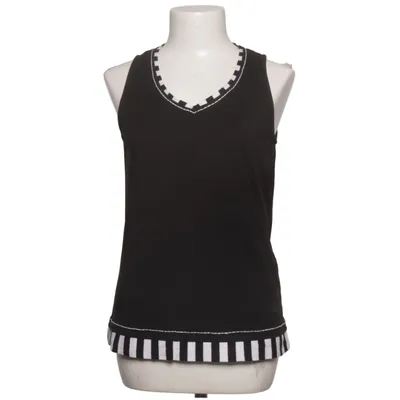 Tank Top (Black, White) from Moshiki Cotton, Elastane