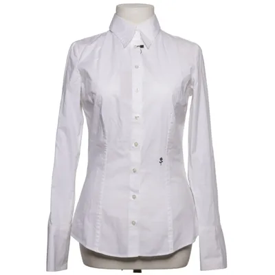 Blouse (White) from Adoore Cotton, Elastane