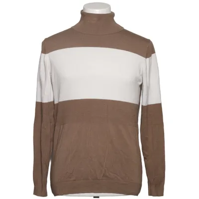 Pul à col roulé (Marron, Blanc) de Hamaki Ho Polyamide, Viscose