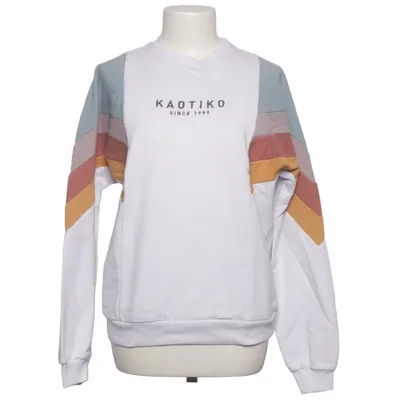Collegetröja (Vit, Flerfärgad) från Kaotiko Bomull, Polyester