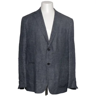 Blazer (Blå, Grå) fra Z Zegna Cupro, Linned, Uld