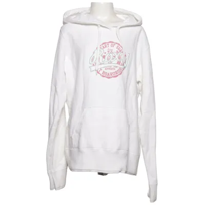 Hoodie (White, Pink) from Roxy Cotton, Polyester
