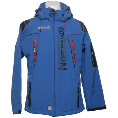 Softshell jacket (Blue, Multicolored) from Geographical Norway Elastane, Polyester