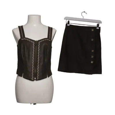 Dirndl (Grå) fra Country Line Acetat, Læder