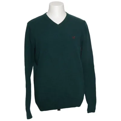 Pullover (Groen) van Crew Clothing Co. Wol