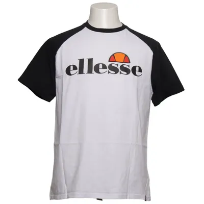T-shirt (White, Black) from Ellesse Cotton