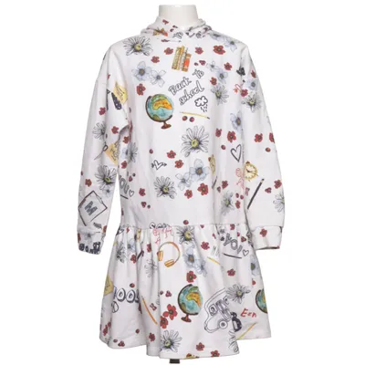 Dress (White, Multicolored) from Monnalisa Cotton, Elastane