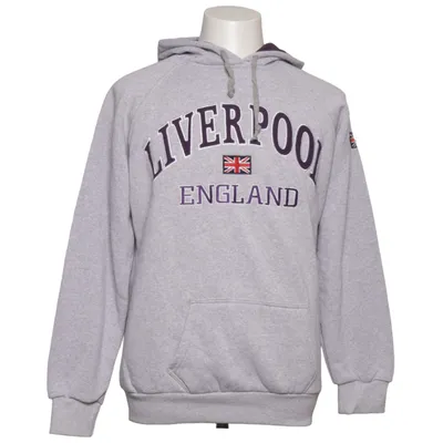 Huvtröja (Grå, Lila) från Liverpool Bomull, Polyester