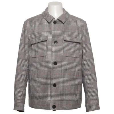 Överskjorta (Grå, Brun) från Harry Brown Polyester, Viskos, Ull
