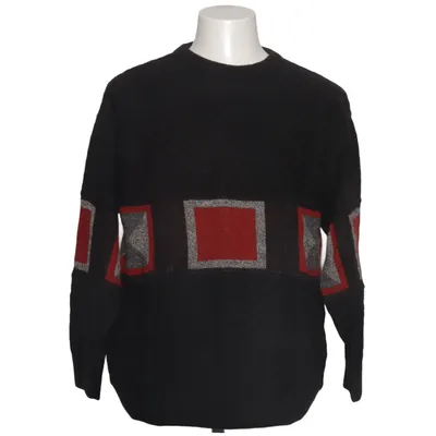 Strickpullover (Schwarz, Rot, Grau) von Enzio Emilio Acryl