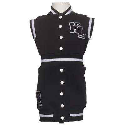 Collegejacka (Svart, Vit) från Karl Lagerfeld Kids Bomull, Elastan, Polyester