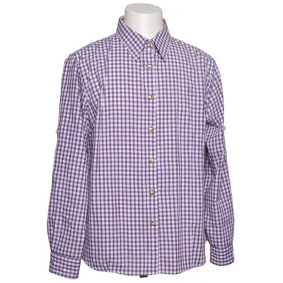 Chemise (Violet, Blanc) de Trachten Coton, Polyester