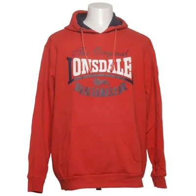 Hoodie (Red) from Lonsdale Cotton, Polyester