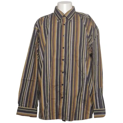 Buttondown-skjorta (Grå, Gul, Brun) från Umberto Rosetti Bomull