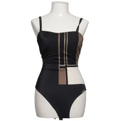 Badeanzug (Schwarz, Braun, Beige) von Fürstenberg Elasthan, Polyamid