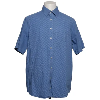 Korte mouwen shirt (Blauw, Wit) van John Cabot Katoen