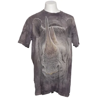 T-shirt (Grå, Beige, Brun, Flerfarvet) fra The Mountain Bomuld