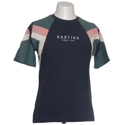 T-shirt (Blue, Green, Multicolored) from Kaotiko Cotton