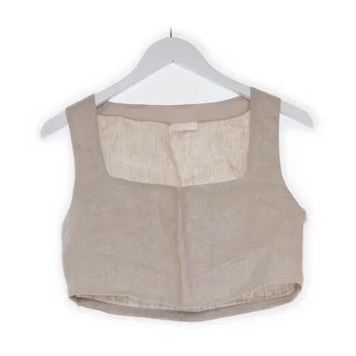 Crop top (Beige) from Possé Cotton, Linen, Polyester