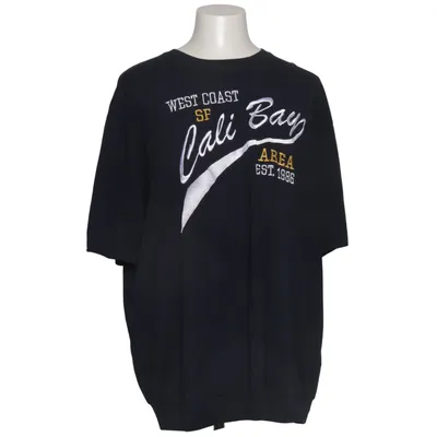 T-shirt (Blauw, Meerkleurig) van Men Plus Katoen